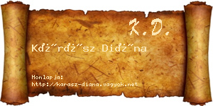 Kárász Diána névjegykártya